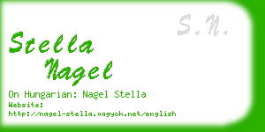 stella nagel business card